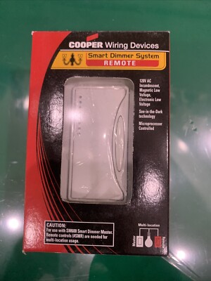 Cooper Smart Dimmer System Remote SMRW Use with SM600 Master New