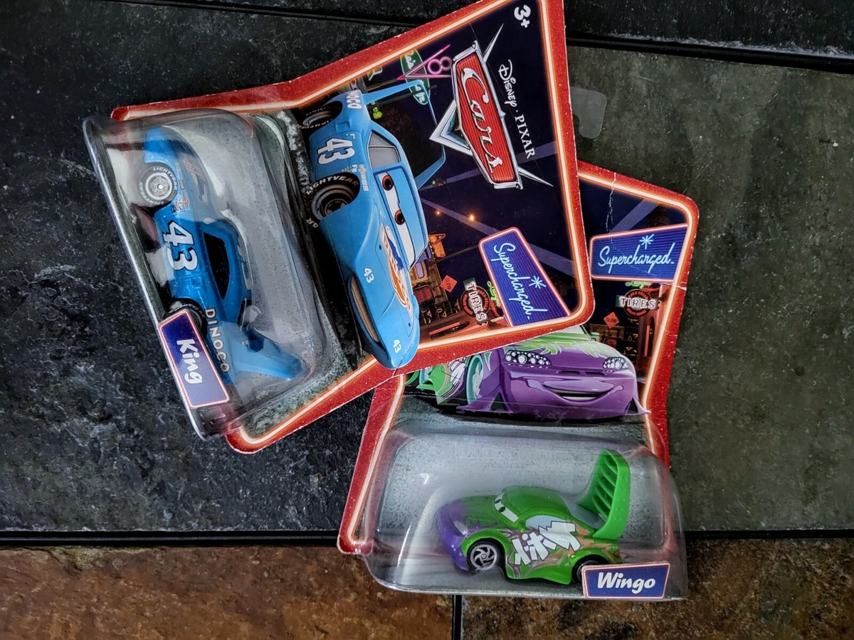 2 Disney Pixar Cars Wingo & King 1970 Plymouth Superbird Petty