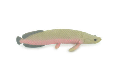 Arapaima Toy Paiche Fish Hand Painted Realistic Rubber Fishing Gift, 3'' SF30 B44