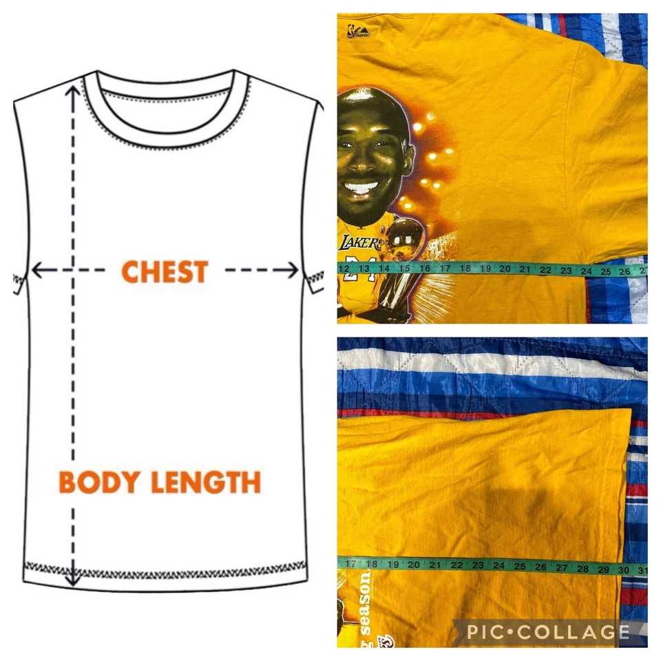 RARE 2010 Majestic Kobe Bryant Here’s To A Big Season Yellow Shirt Black Mamba - Image 2 of 4