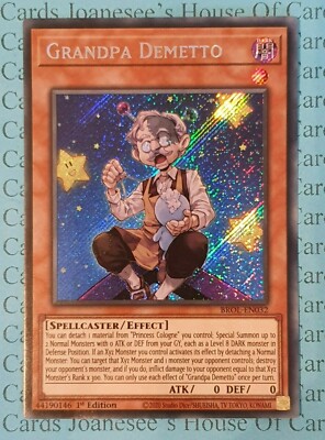 Grandpa Demetto BROL-EN032 Secret Rare Yu-Gi-Oh Card 1st Edition New | eBay Grandpa Demetto BROL-EN032 Secret Rare Yu-Gi-Oh Card 1st Edition New | eBay