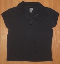 Youth Girl's XL 6X IZOD Navy Blue Polo Shirt School Uniform
