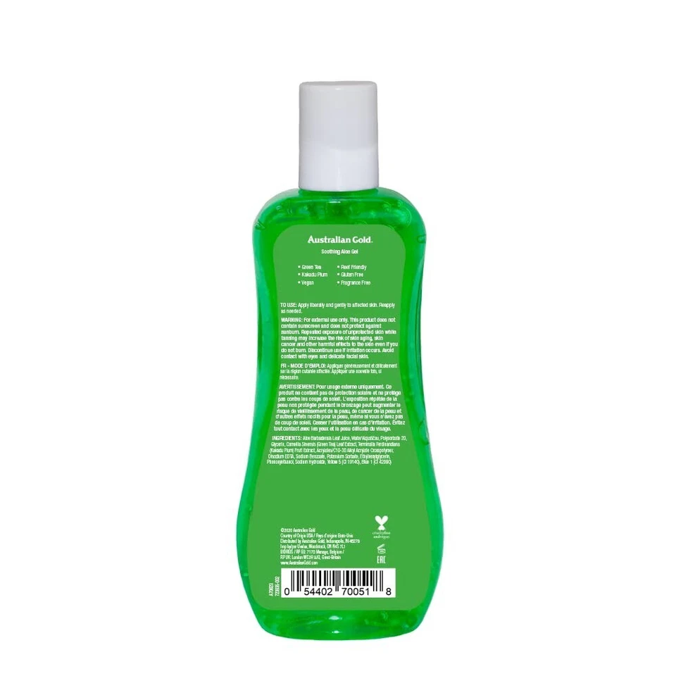 Australian Gold Gel Calmante para After Sun de Aloe 8oz Aloe Vera Foto 2 de 3