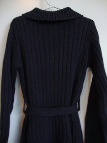 GYMBOREE PETITE MADEMOISELLE Navy Blue Long Cardigan Sweater Girl Size 6 NWT - Picture 8 of 10