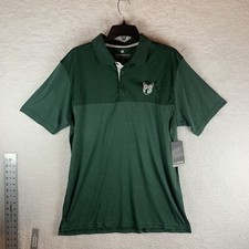 Colosseum Polo Shirt Men's Large Green Polyester Portland State Vikings 7248