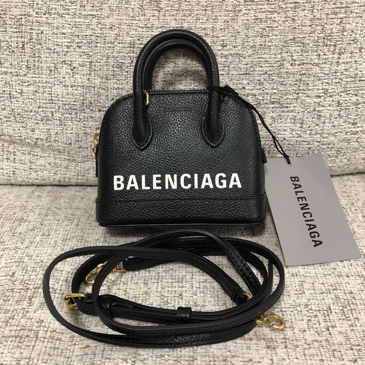 Balenciaga Ville Top Handle Bag XXS Black