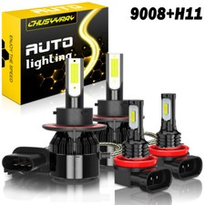 For Chevrolet Spark 2013-2015 4x 6000k Led Headlight Hilo Fog Light Bulbs Kit