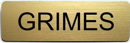 GRIMES WALKING DEAD POLICE NAME BADGE FOR HALLOWEEN COSTUME PIN SHIPS FREE