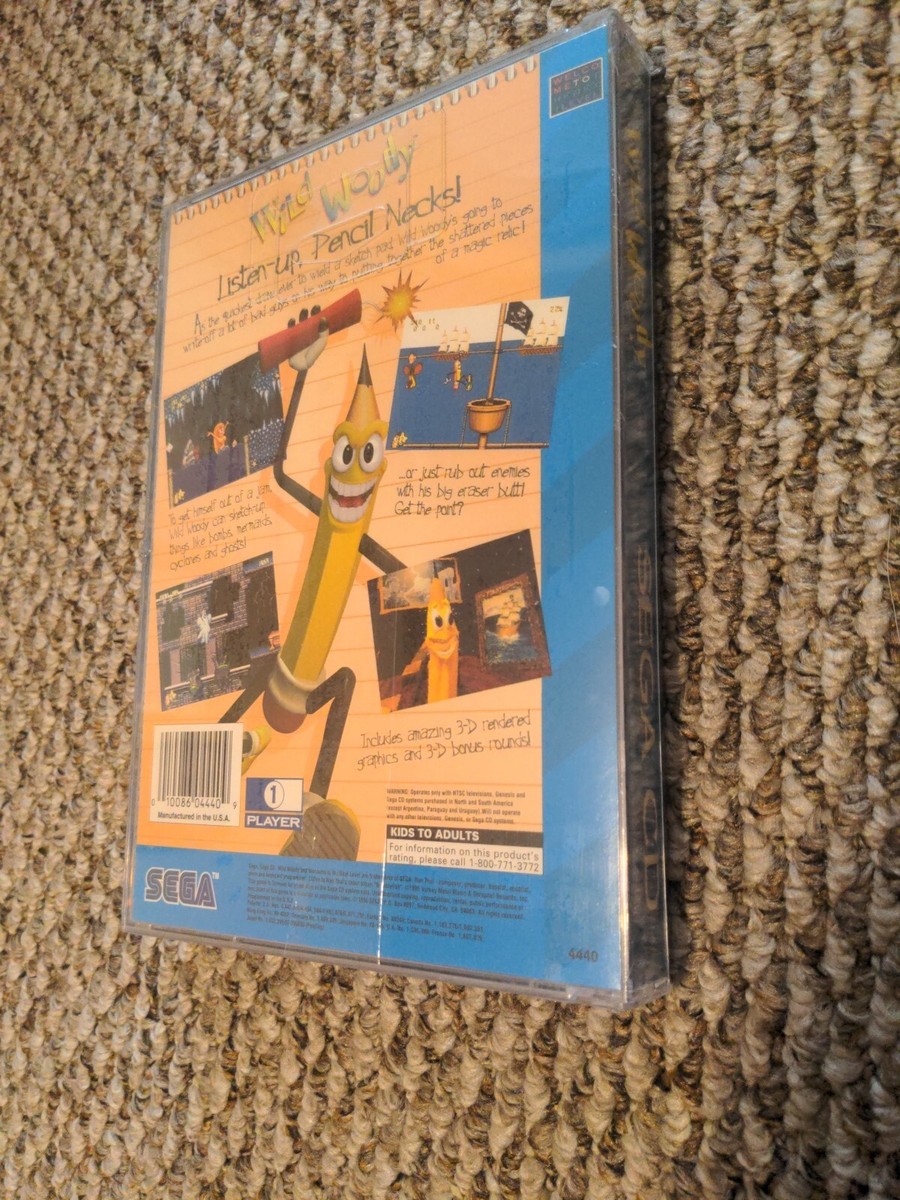 挫・人間　CD9枚セット Wild Woody - Sealed Sega CD Game Brand New Unopened 1995