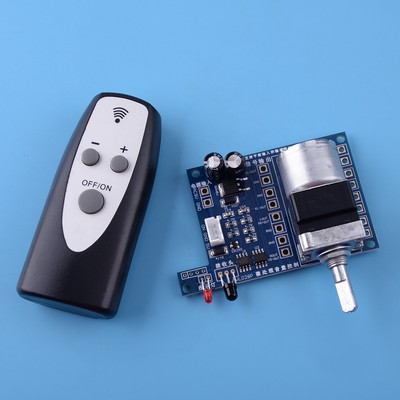 AC/DC 9V Infrared IR Volume Control Board &Remote Controller Pre Audio Amplifier