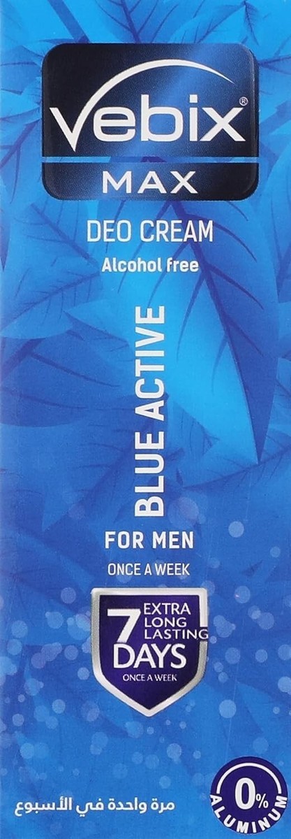VEBIX Max Blue Active Deodorant Cream Long Lasting Deo for