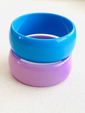 Set of 2 Acrylic Fashion bangle Women Summer Bracelet