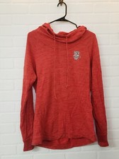 Cutter Buck Red Wisconsin Women M Lightweight Hooded Sweatshirt