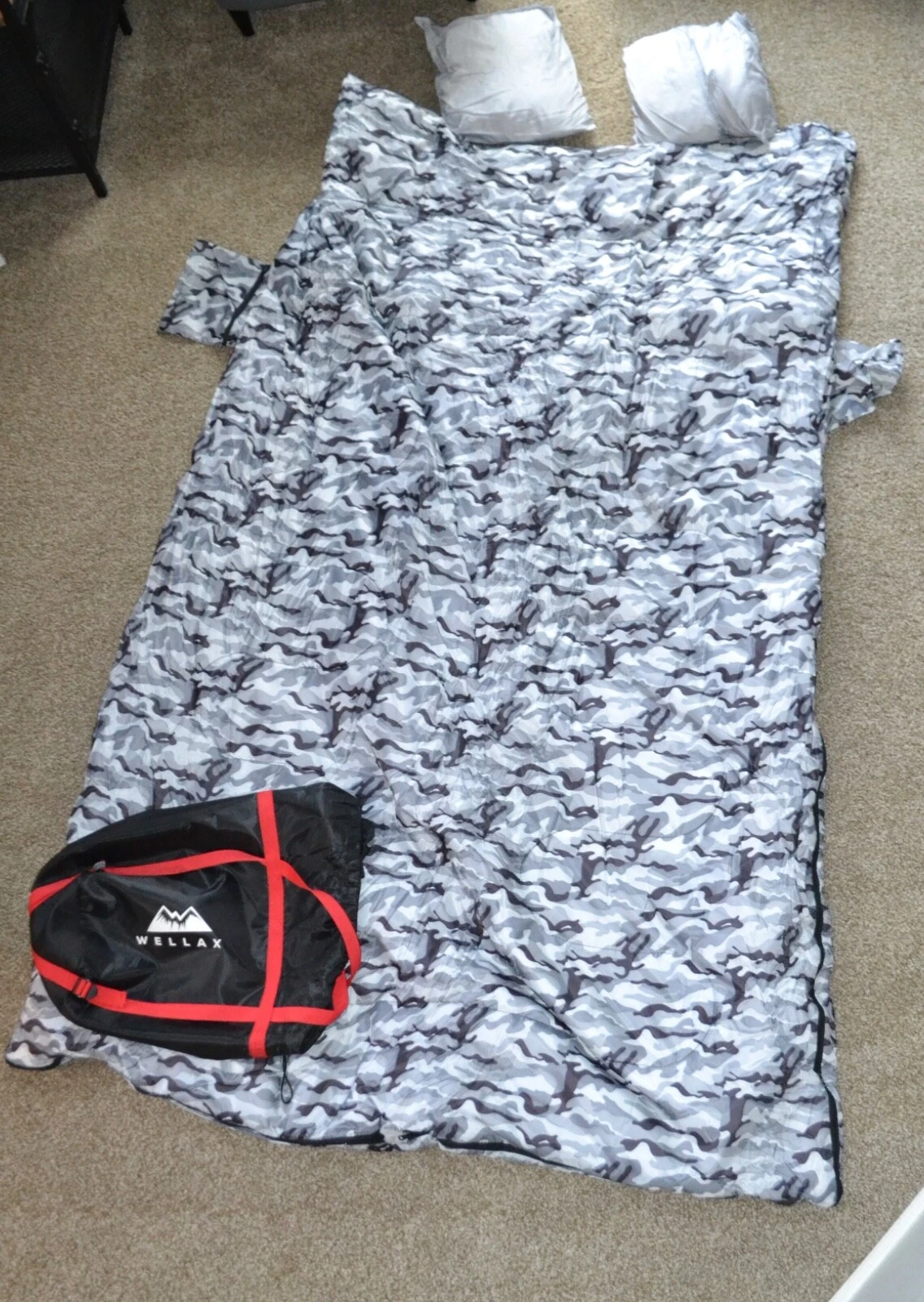 W ellax 2 person sleeping bag 72 x 56