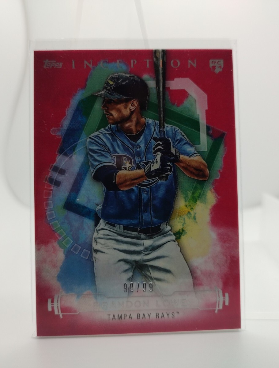 2019 Topps Inception Magenta /99 Brandon Lowe #85 Rookie RC