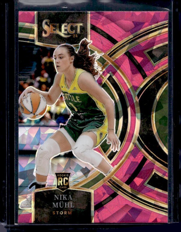 2024 Panini Select WNBA - Premier Level Nika Muhl #162 Pink Ice Prizm (RC)