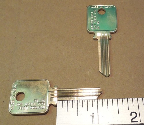 Medeco blank uncut square headed keys, qty. 2 for 1 price - 第 6/18 張圖片