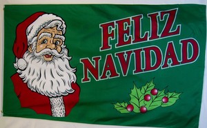 Feliz Navidad Flag 3' X 5' Indoor Outdoor Merry Christmas ...