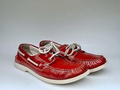 cole haan red patent leather loafers