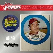 2022 Heritage High Number Johnny Bench 1973 Topps Candy Lids #HN9