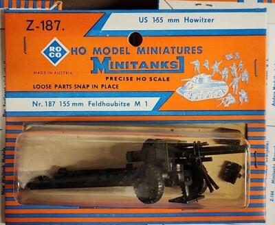 Roco Minitank  Z-187  US M-1 A-1 155 Howitzer Brand New 1/87 HO Free Shipping