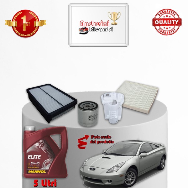 Kit Wartung Filter Und ÖL FüR Toyota Celica 1.8I 16V VT-I 105KW 143CV 2002 --image