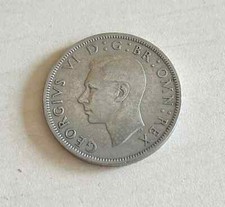 1948 Half Crown 1/2 Crown Coin King George VI Great Britain