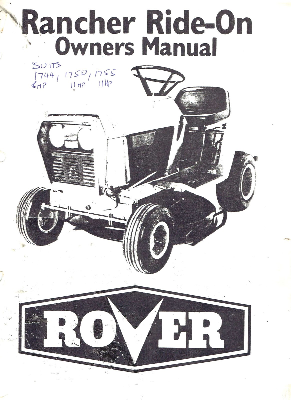 Rover Rancher 01755 1744 1755 1755 1766 Parts Owners Manuals CD DISC ...