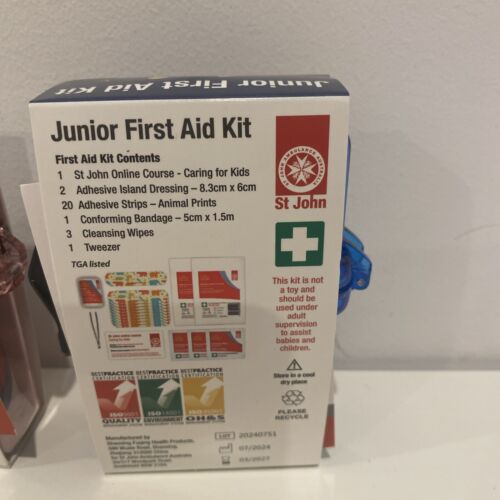 2 x St John Junior Portable First Aid Kit For Boys & Girls: See Contents J8 - Picture 7 of 8