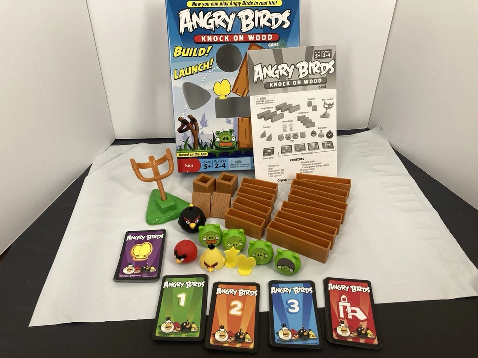 Mattel Angry Birds Knock on Wood Juego Versión práctica Falta 1 #2 Tarjeta de misión Foto 3 de 4