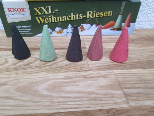 KNOX Räucherkerzen XXL-Weihnachts-Riesen 5 Räucherkerzen + Glimmschale Wählbar  - Bild 3 von 3