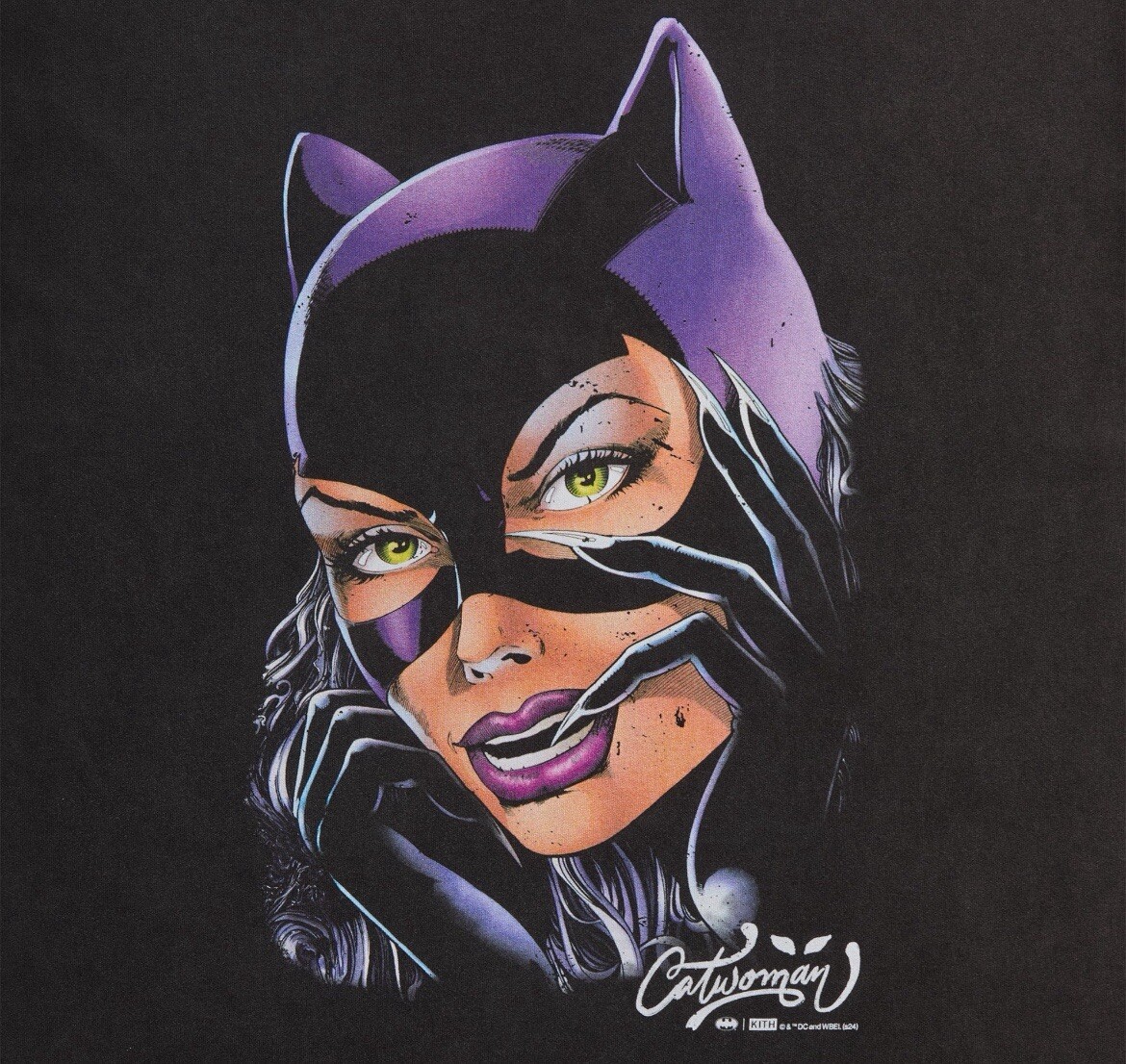 Medium Kith Batman Catwoman Box Logo Vintage Tee Shirt IN HAND