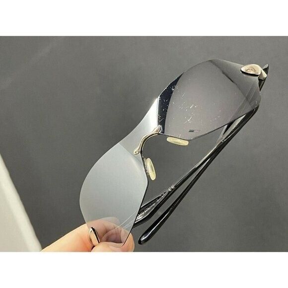 Oakley Dartboard Sunglasses Rimless Shield Black Scratches Oakley Dartboard Sunglasses Rimless Shield Black Scratches