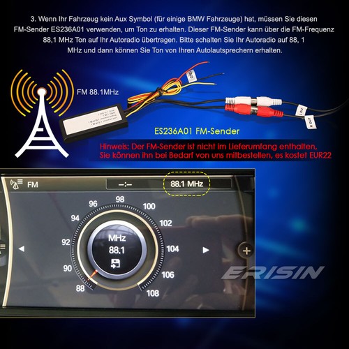 Radio Coche 8,8" Android 13 DAB+ Navegador Para BMW E90 E91 E92 E93 E60 E61 E63 E64 CCC - Imagen 24 de 24