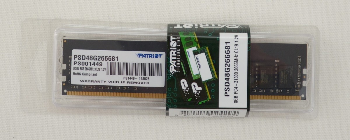Ddr4 2666mhz Patriot Ram 8gb Patriot Signature Line 8GB 260-Pin