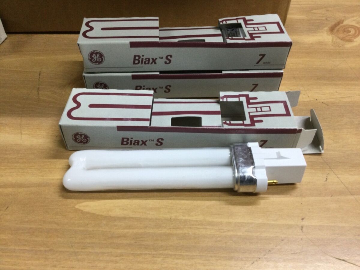 GE 37846 F7BX/SPZ27/82 7 Watt T4 2-Pin Plug Biax S Compact GE 37846 F7BX/SPZ27/82 7 Watt T4 2-Pin Plug Biax S Compact