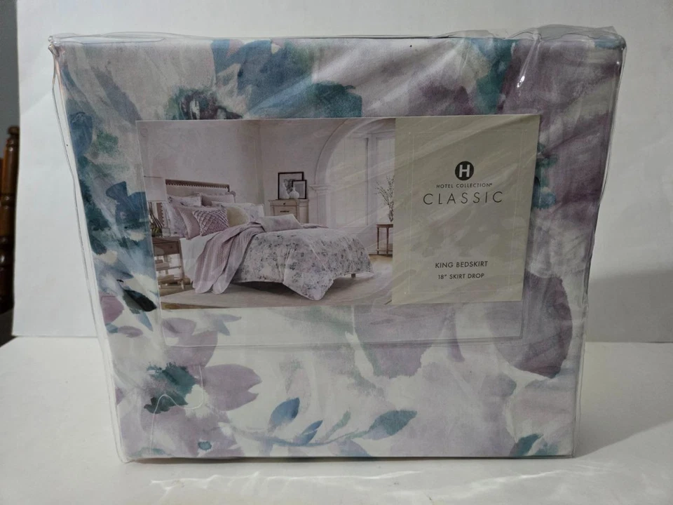 Hotel Collection Primavera Floral Pima Cotton 400 Thread Count King Bedskirt - Image 2 of 3