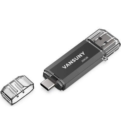 256GB USB C Flash Drive 2 in 1 