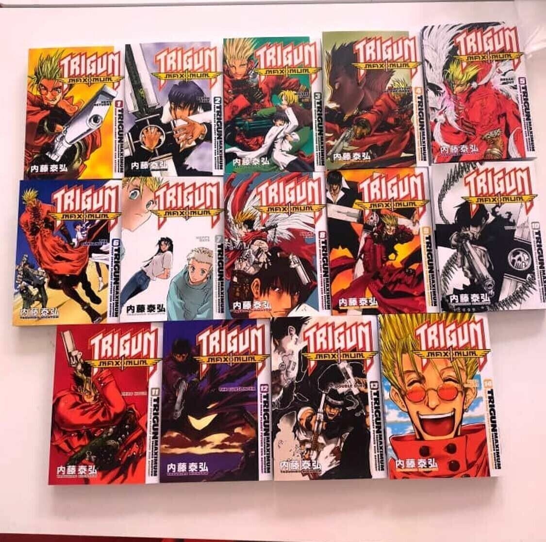 TRIGUN MAXIMUM Manga Volume 1-14 END English Complete Set by