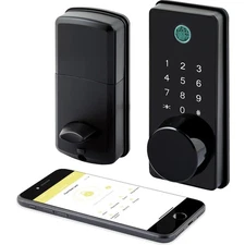 Smart Door Lock Keyless Entry Deadbolt with Fingerprint, Keypad, Card, Key & App