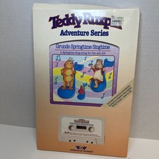 Vtg Teddy Ruxpin Book And Cassette Tape "Grundo Springtime Singtime" WOW 1985