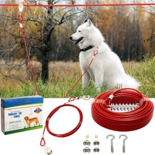 Pupteck Outdoor Dog Run Cable For Small To Large Dogs Up To 125Lbs, He