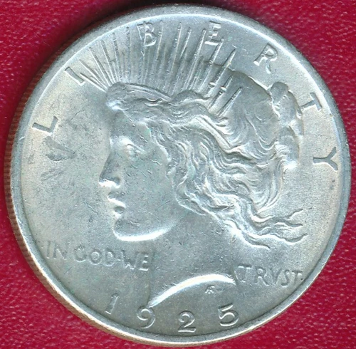 1925-S PEACE DOLLAR SILVER COIN **CHOICE AU** FREE SHIPPING!!