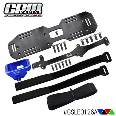 GPM Alloy 7075 Servo Mount &Carbon Fiber Battery Compartment TRAXXAS 1/8 Sledge