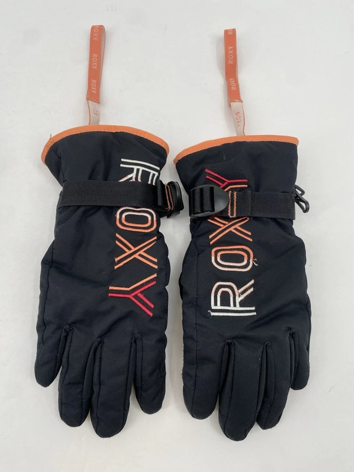 Guantes de equitación de invierno Roxy Girl Freshfield esquí snowboard M negro pantalla táctil Foto 4 de 4