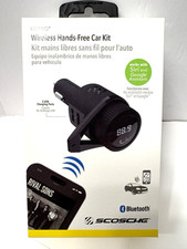 Scosche Bluetooth Wireless Hands-Free Car Kit 2 USB Charging Ports Black