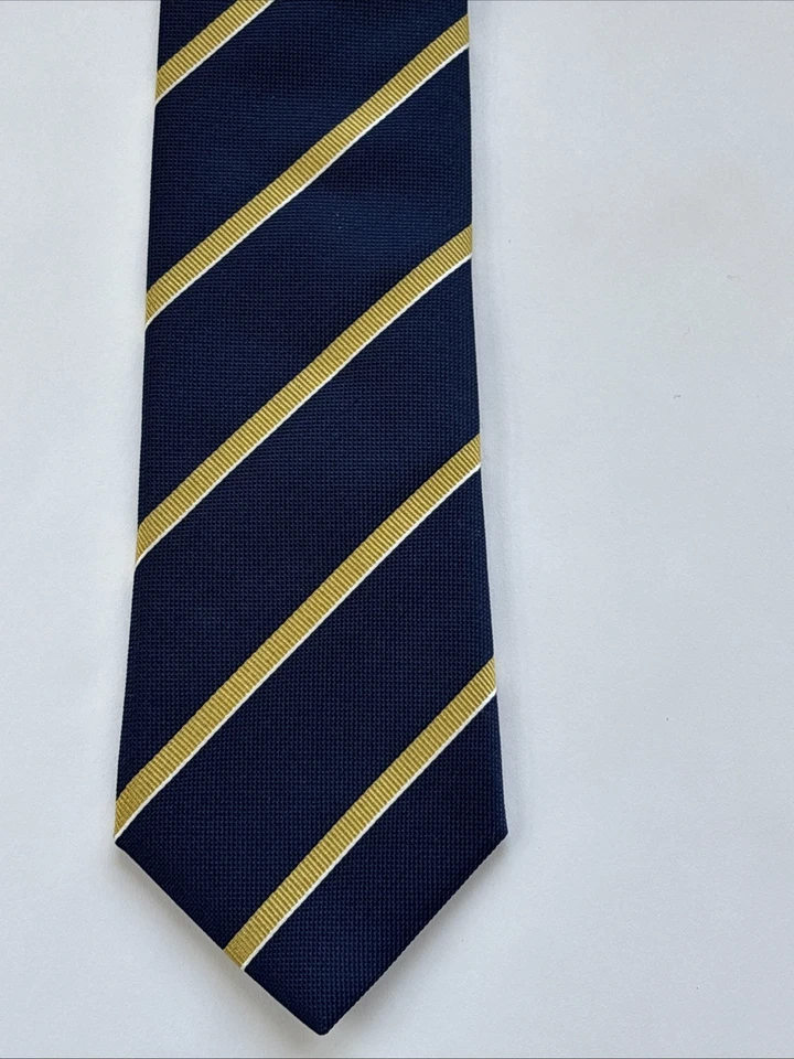 "Corbata Charles Tyrwhitt Repp 100 % seda Jermyn Street London rayas azules 3,12 x 60""" Foto 4 de 4