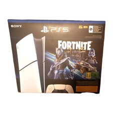 Sony Playstation 5 Slim Digital-Edition Fortnite Cobalt Star Bundle, weiß