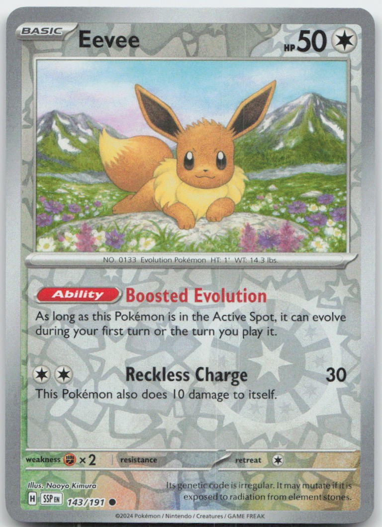 Pokemon : Eevee Surging Sparks 143/191 : C