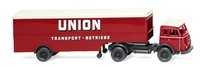 Wiking - Henschel 4X2 Mit KastenanhäNger 2 Achsen Union Transport - 1/87 - Wi...